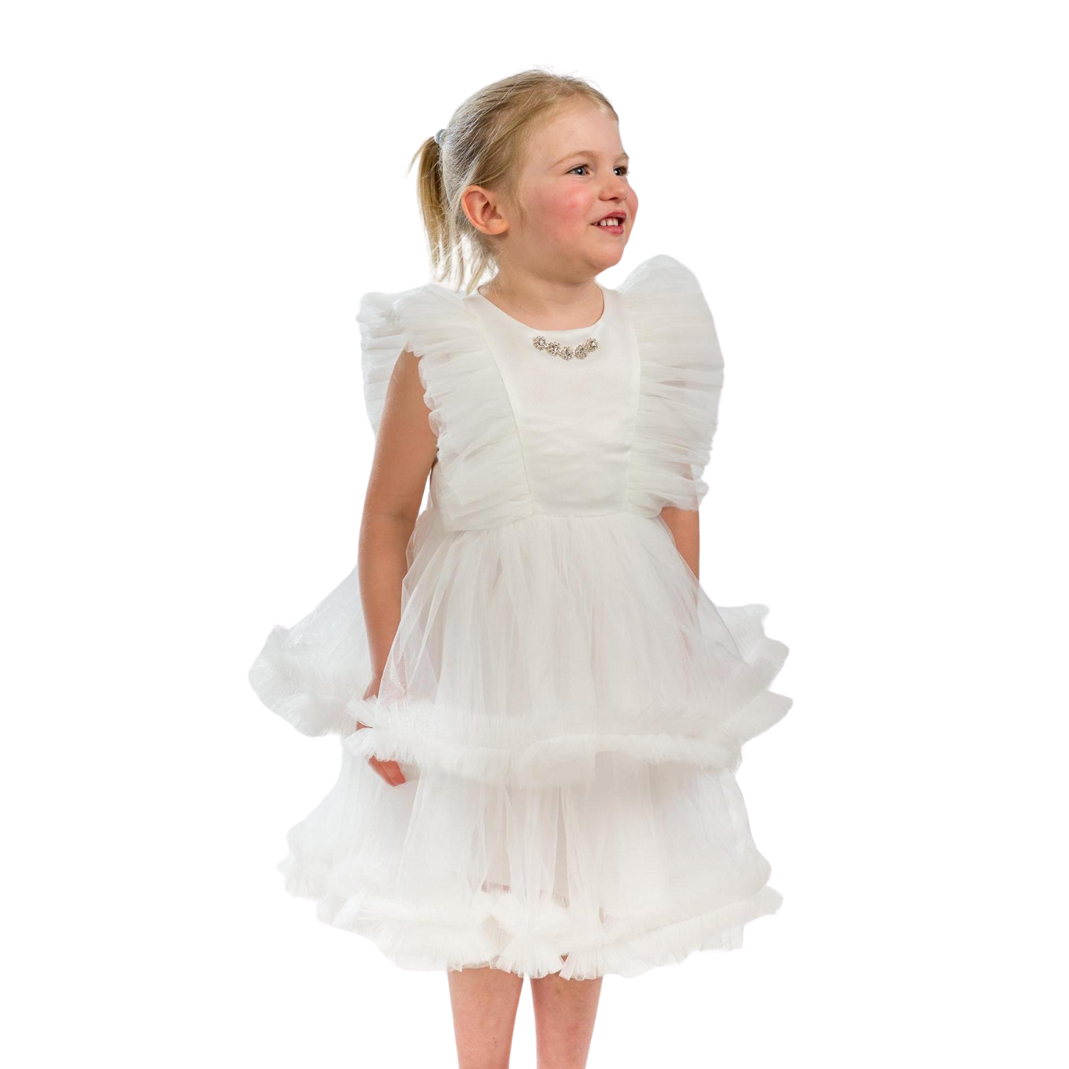 Girls Formal dress pink / white