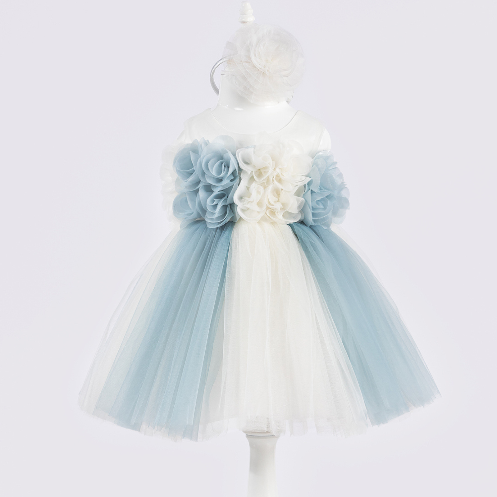 Dainty dress for baby girls pink / blue