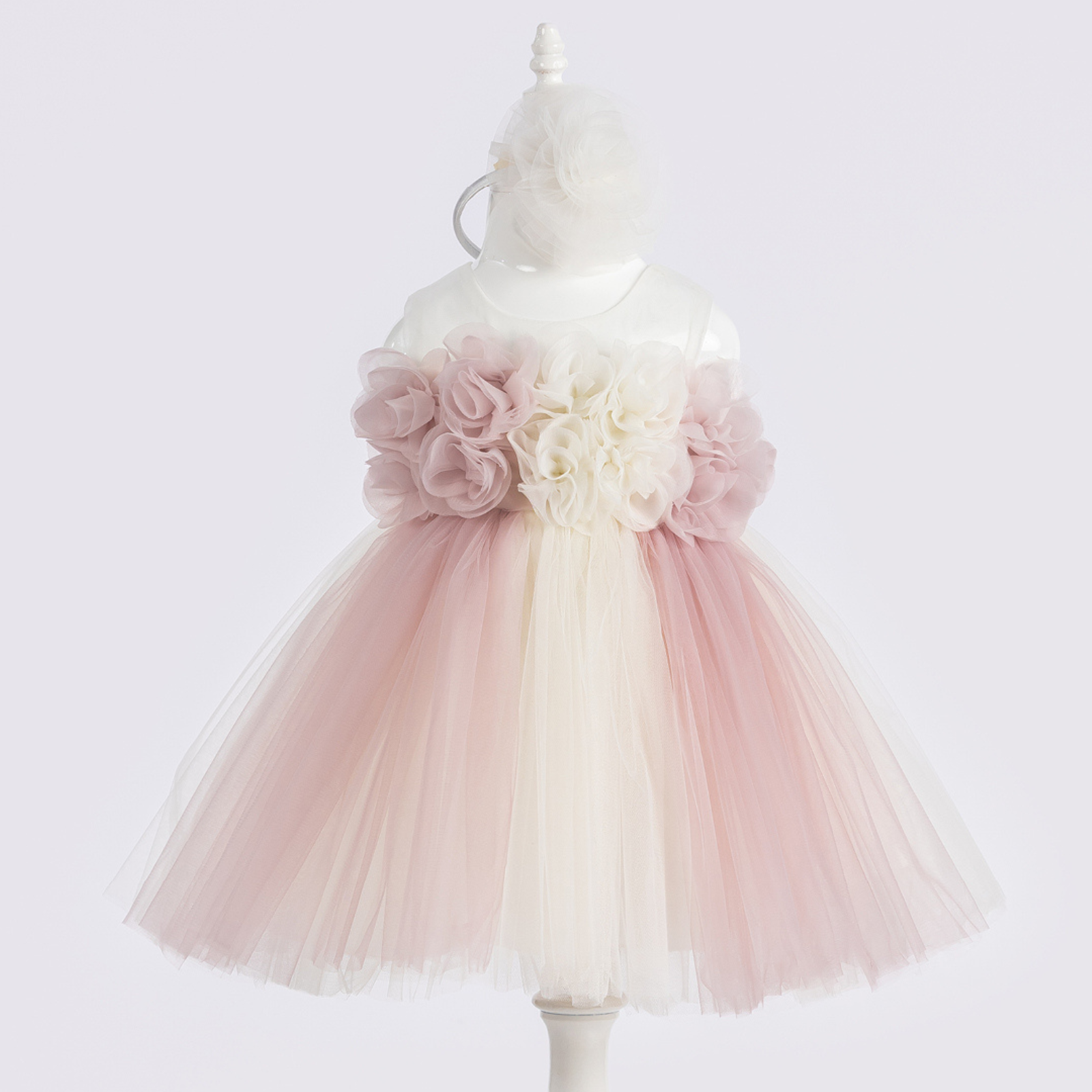 Dainty dress for baby girls pink / blue
