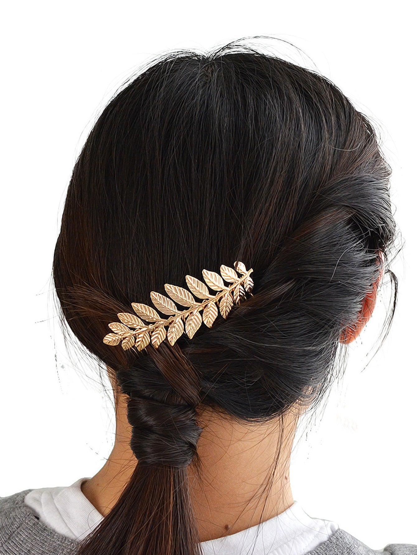 Gold / Silver Leaf Hair Clips