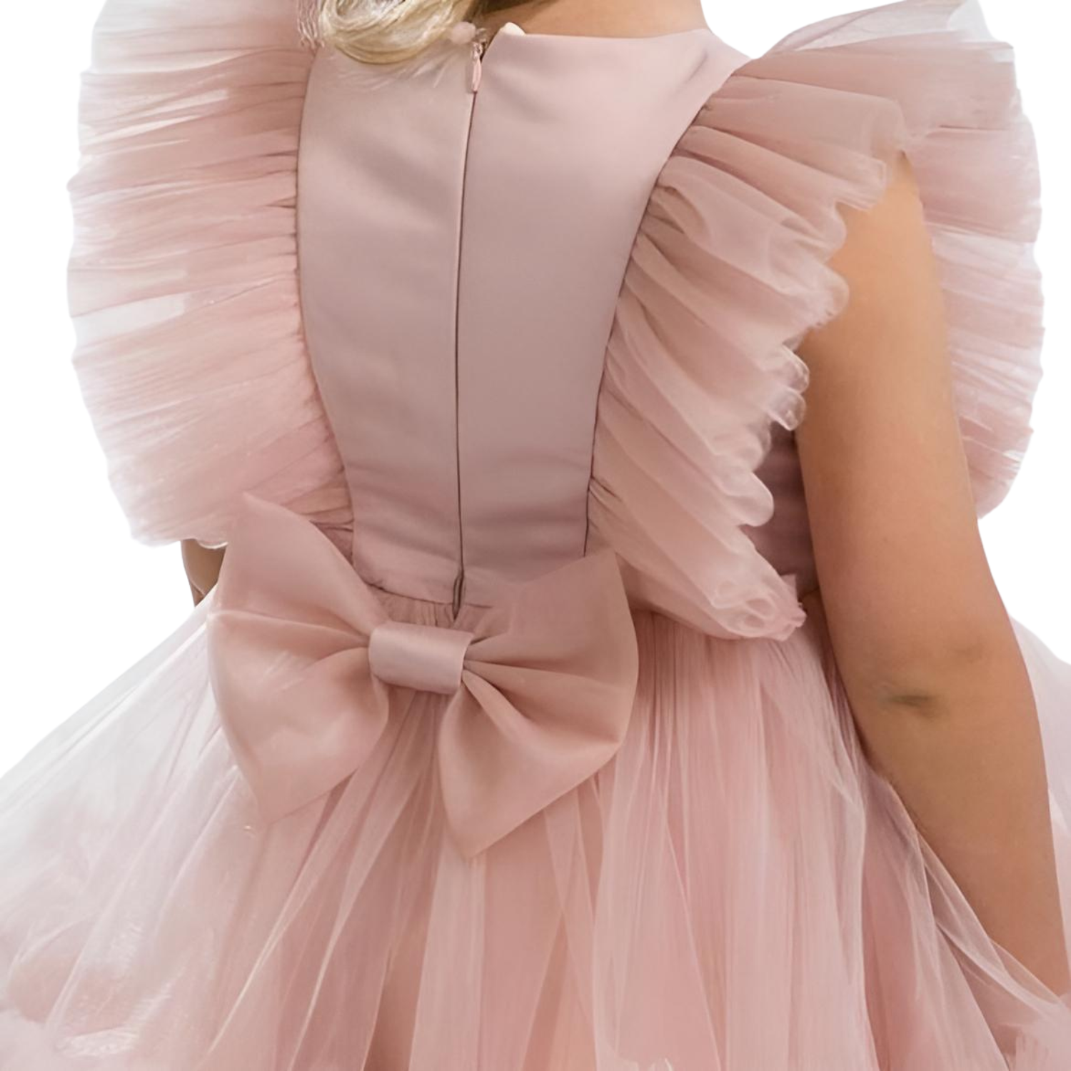 Girls Formal dress pink / white