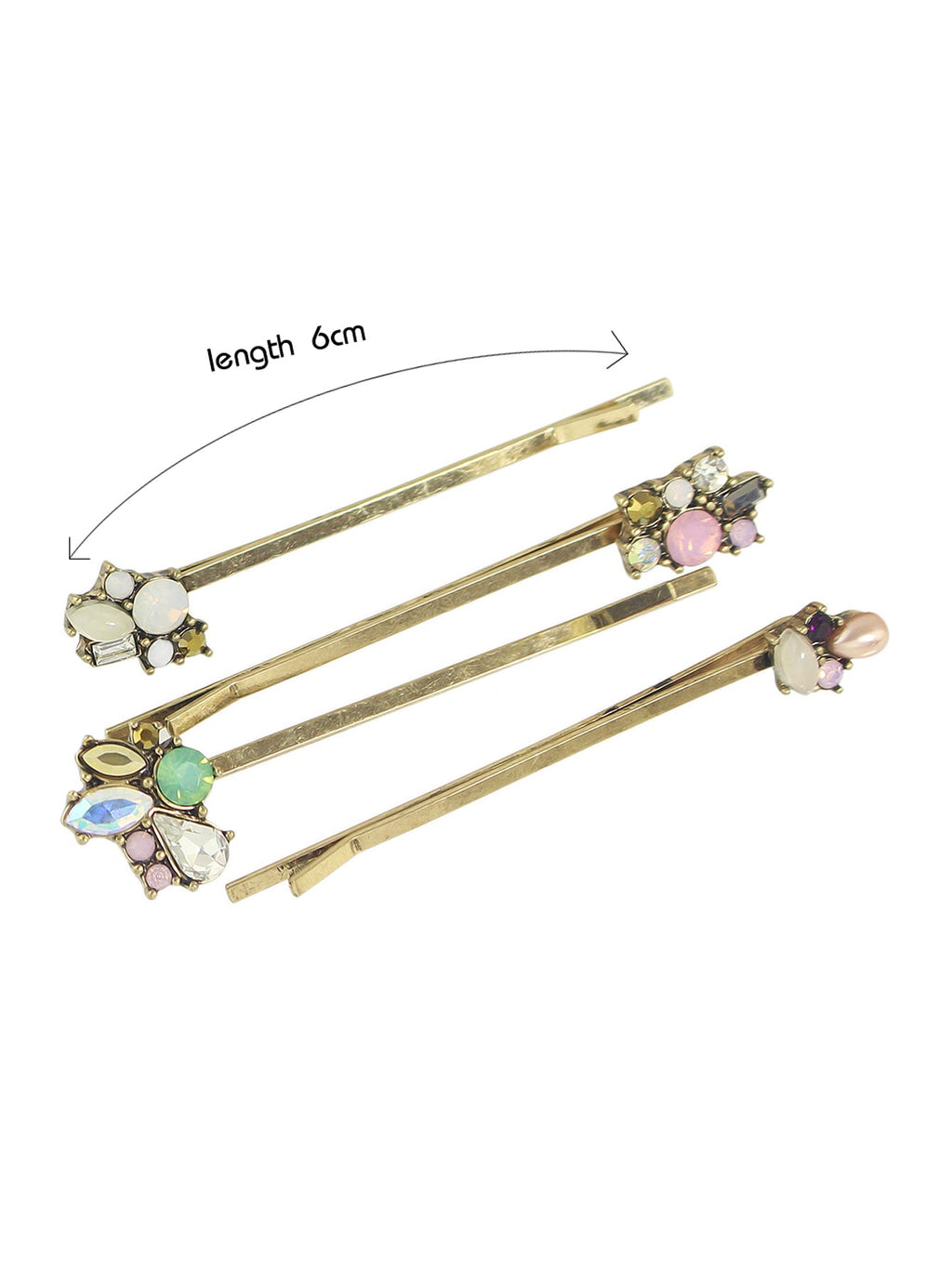 4 pcs Colorful Flower Hair Clips