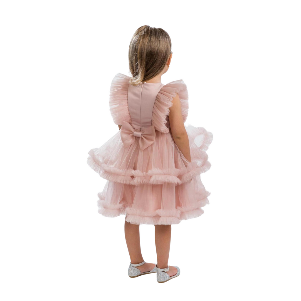 Girls Formal dress pink / white