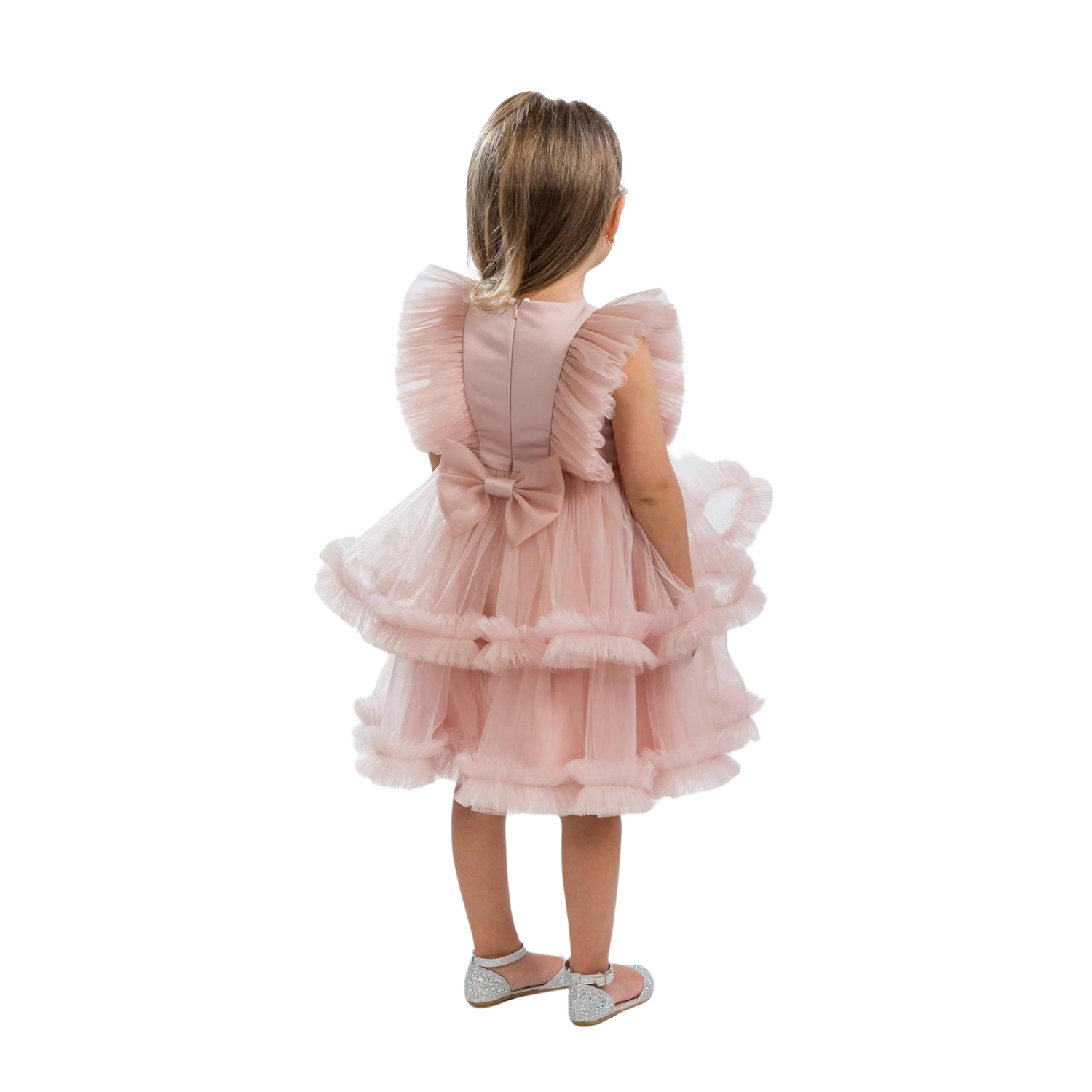 Girls Formal dress pink / white