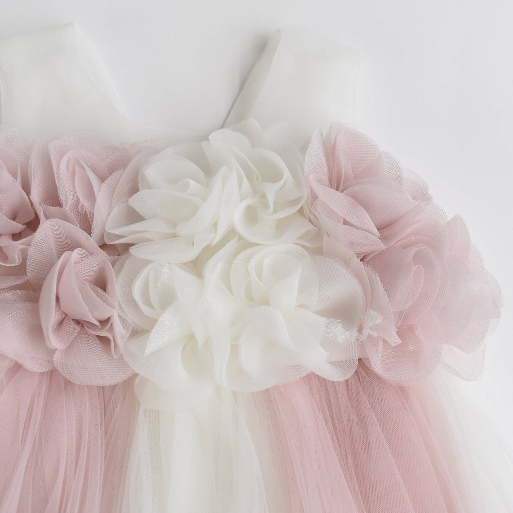 Dainty dress for baby girls pink / blue