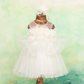 Sky Blue / white Girls Formal Dress