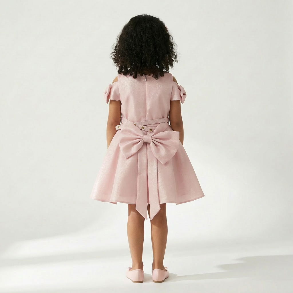 Satin Stella Girls Bolero Dress