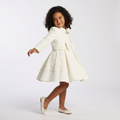 Girls Bolero Dress white / gray